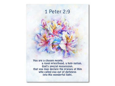 1 Peter 2:9 Digital download printable art